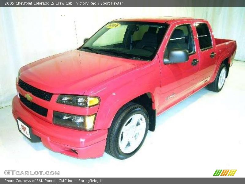 Victory Red / Sport Pewter 2005 Chevrolet Colorado LS Crew Cab