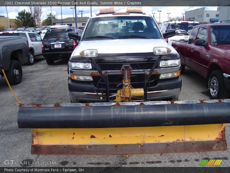Summit White / Graphite 2002 Chevrolet Silverado 3500 Regular Cab 4x4 Dually