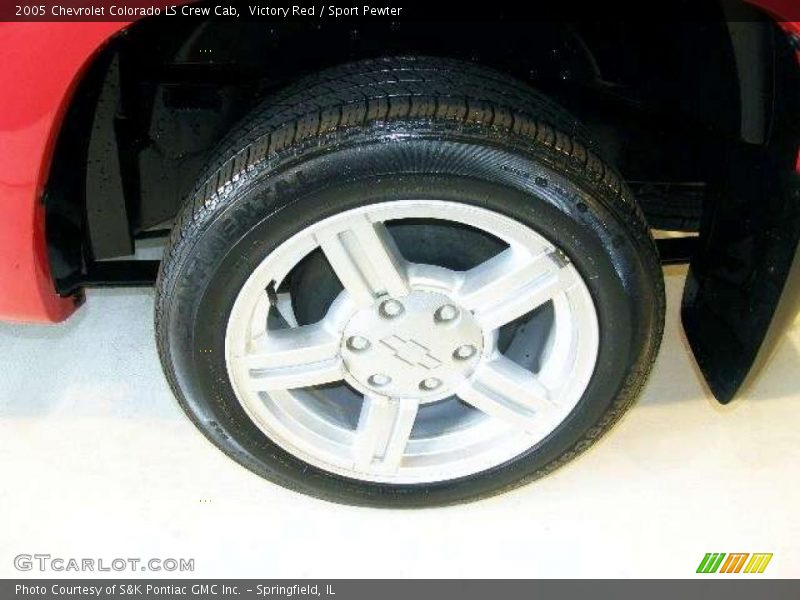 Victory Red / Sport Pewter 2005 Chevrolet Colorado LS Crew Cab