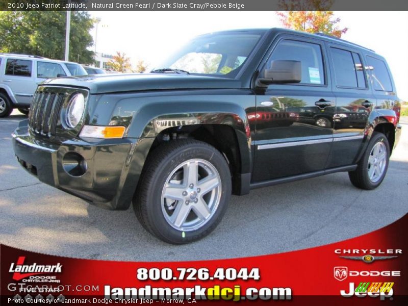 Natural Green Pearl / Dark Slate Gray/Pebble Beige 2010 Jeep Patriot Latitude