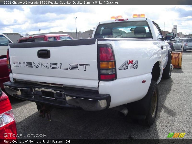 Summit White / Graphite 2002 Chevrolet Silverado 3500 Regular Cab 4x4 Dually