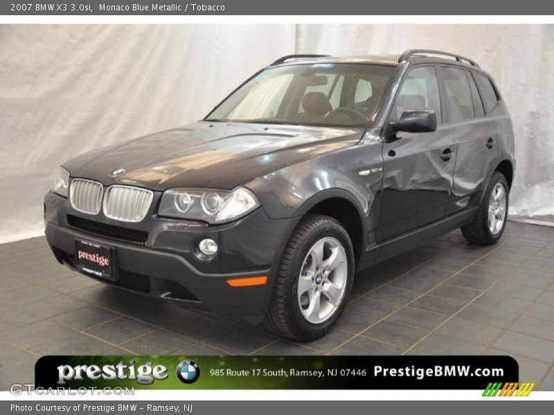 Monaco Blue Metallic / Tobacco 2007 BMW X3 3.0si