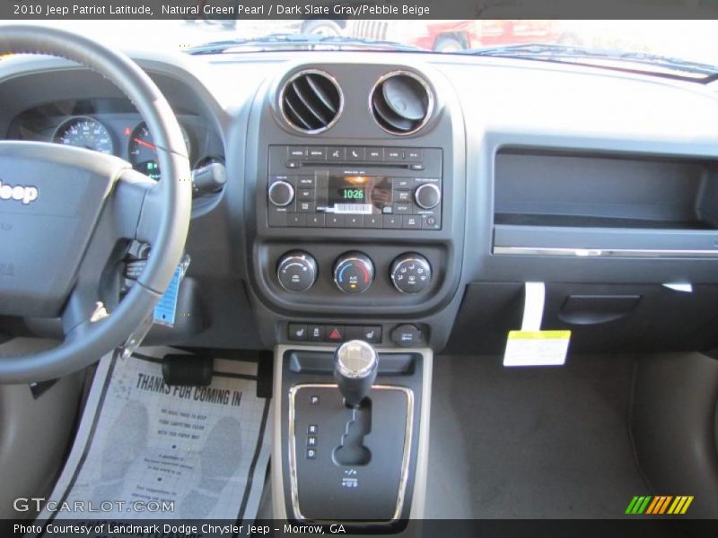 Natural Green Pearl / Dark Slate Gray/Pebble Beige 2010 Jeep Patriot Latitude