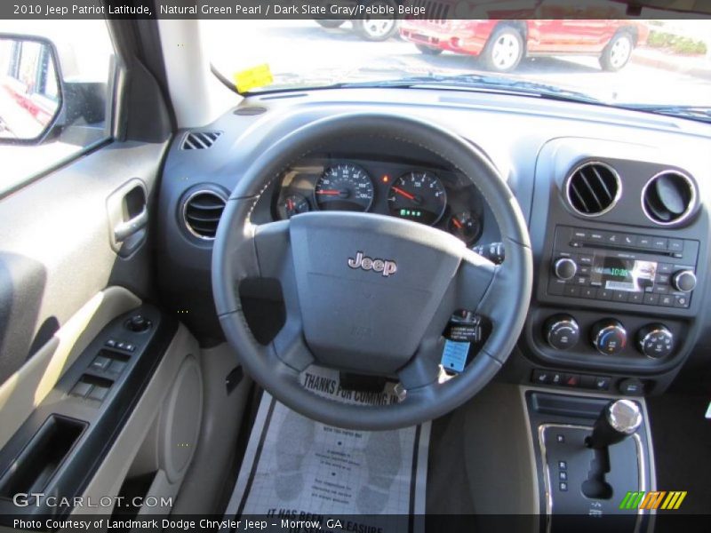 Natural Green Pearl / Dark Slate Gray/Pebble Beige 2010 Jeep Patriot Latitude