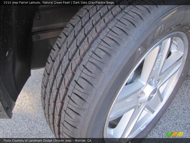 Natural Green Pearl / Dark Slate Gray/Pebble Beige 2010 Jeep Patriot Latitude