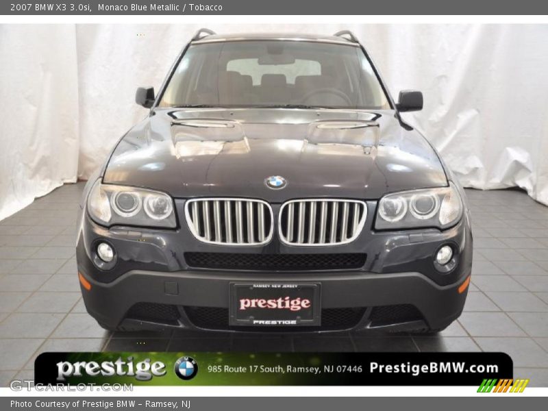 Monaco Blue Metallic / Tobacco 2007 BMW X3 3.0si