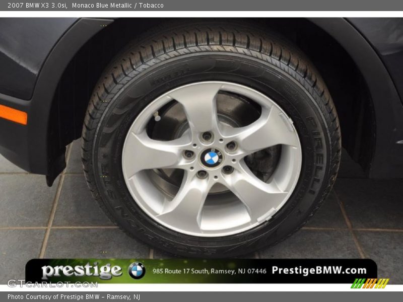 Monaco Blue Metallic / Tobacco 2007 BMW X3 3.0si