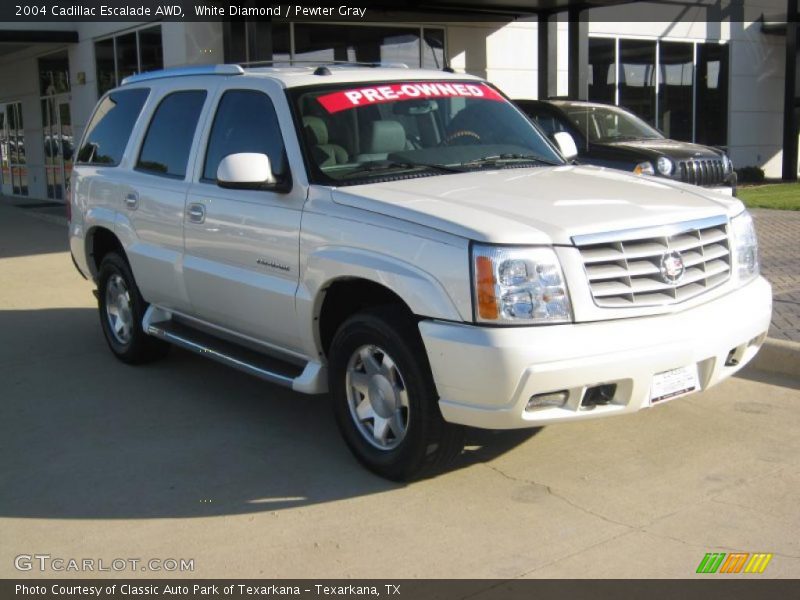 White Diamond / Pewter Gray 2004 Cadillac Escalade AWD