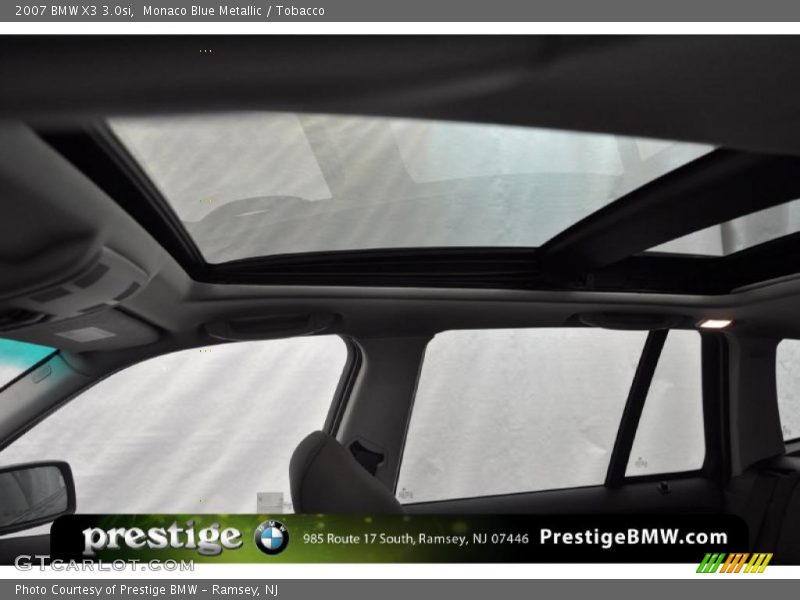 Monaco Blue Metallic / Tobacco 2007 BMW X3 3.0si