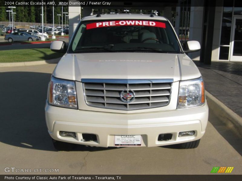 White Diamond / Pewter Gray 2004 Cadillac Escalade AWD