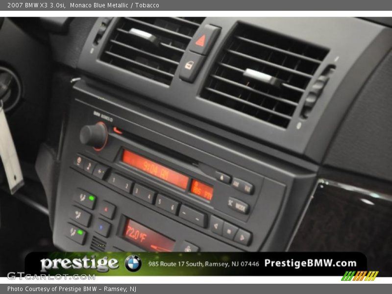 Monaco Blue Metallic / Tobacco 2007 BMW X3 3.0si
