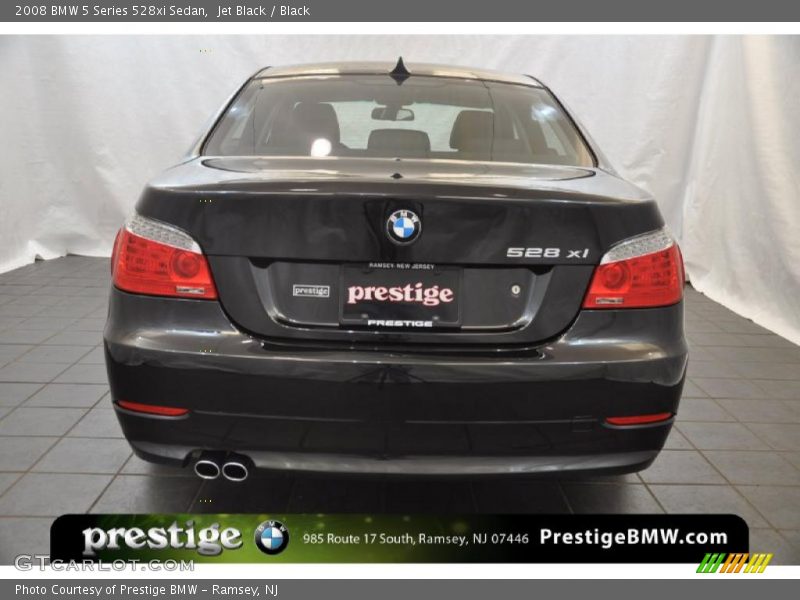 Jet Black / Black 2008 BMW 5 Series 528xi Sedan