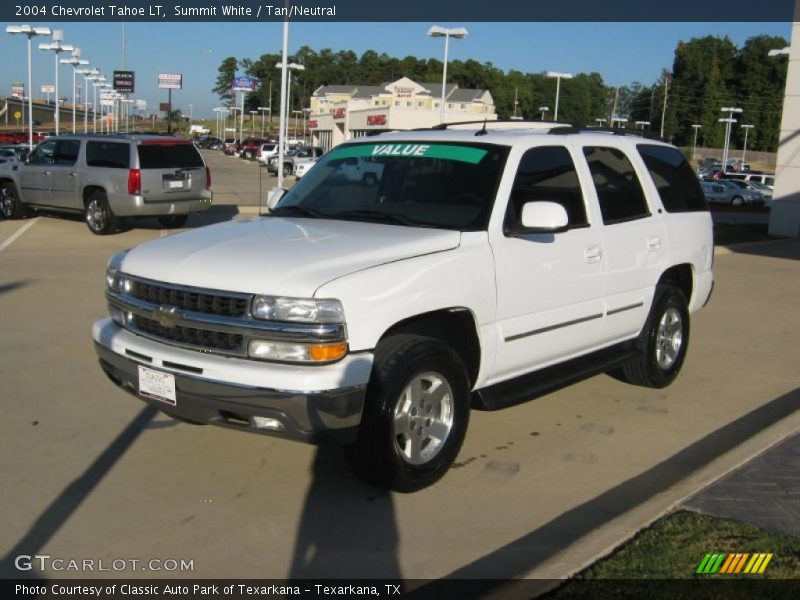 Summit White / Tan/Neutral 2004 Chevrolet Tahoe LT