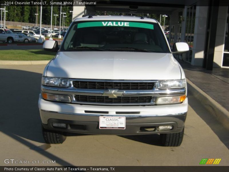Summit White / Tan/Neutral 2004 Chevrolet Tahoe LT
