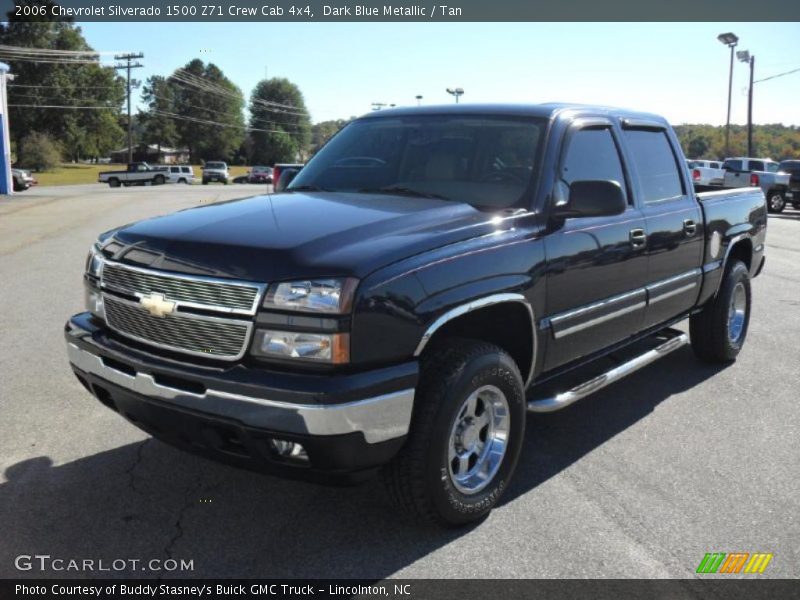 Dark Blue Metallic / Tan 2006 Chevrolet Silverado 1500 Z71 Crew Cab 4x4