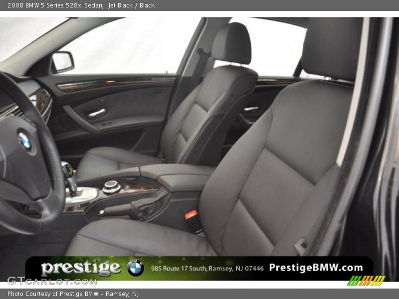 Jet Black / Black 2008 BMW 5 Series 528xi Sedan