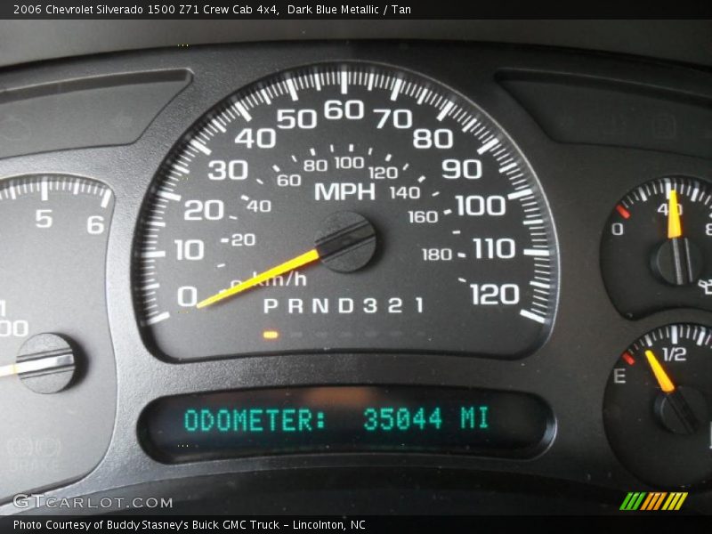 Dark Blue Metallic / Tan 2006 Chevrolet Silverado 1500 Z71 Crew Cab 4x4