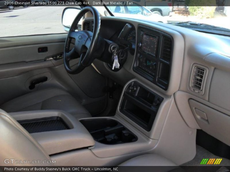 Dark Blue Metallic / Tan 2006 Chevrolet Silverado 1500 Z71 Crew Cab 4x4