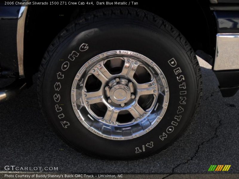 Dark Blue Metallic / Tan 2006 Chevrolet Silverado 1500 Z71 Crew Cab 4x4