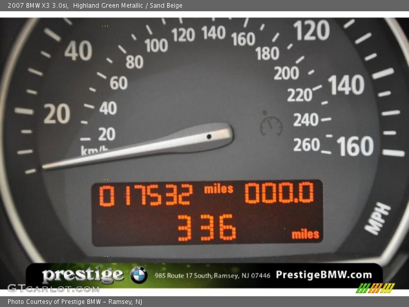 Highland Green Metallic / Sand Beige 2007 BMW X3 3.0si