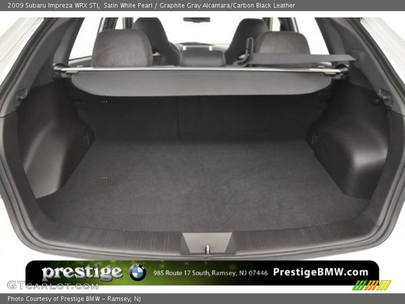 Satin White Pearl / Graphite Gray Alcantara/Carbon Black Leather 2009 Subaru Impreza WRX STi