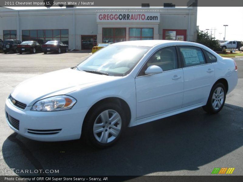 Summit White / Neutral 2011 Chevrolet Impala LS