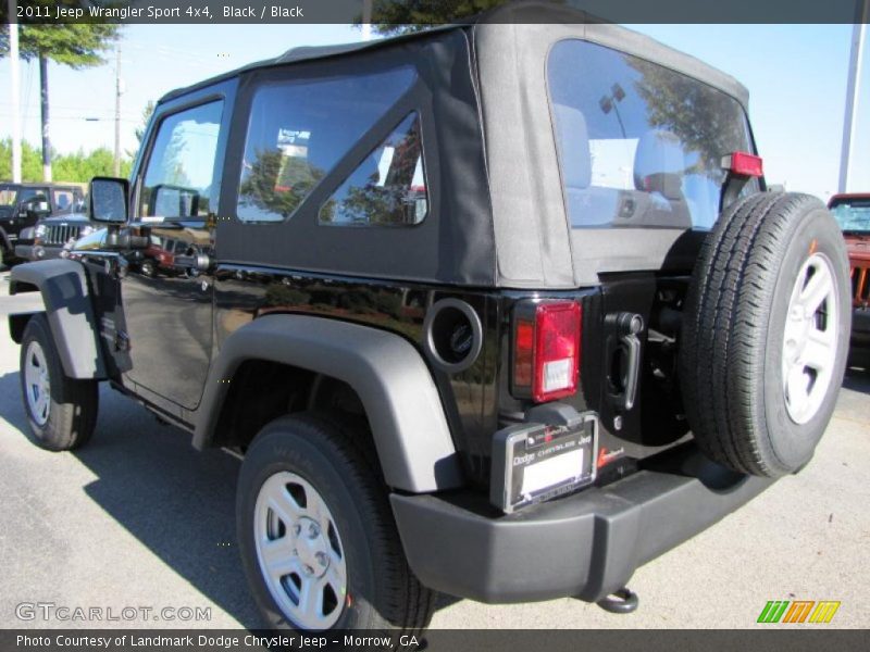 Black / Black 2011 Jeep Wrangler Sport 4x4