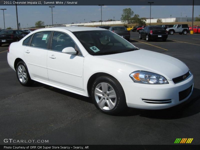 Summit White / Neutral 2011 Chevrolet Impala LS