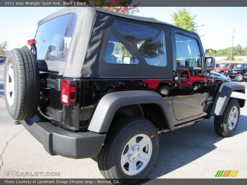 Black / Black 2011 Jeep Wrangler Sport 4x4