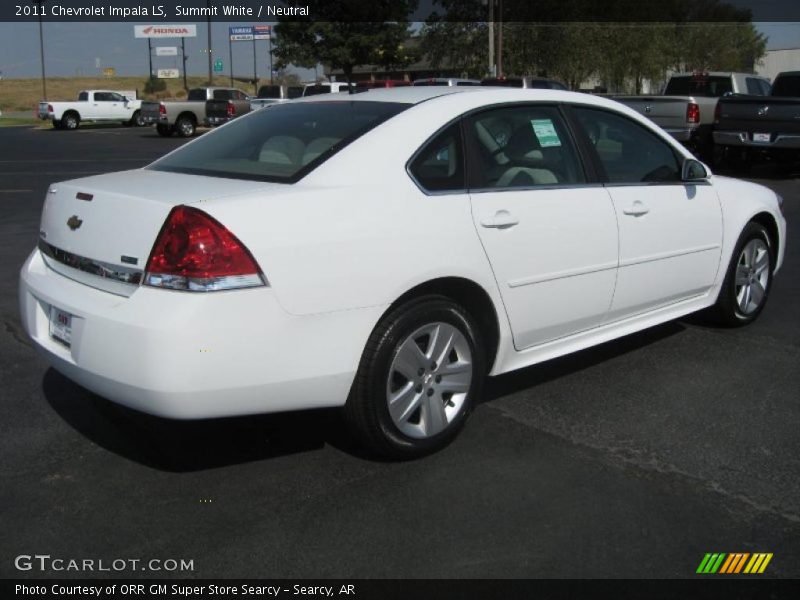 Summit White / Neutral 2011 Chevrolet Impala LS