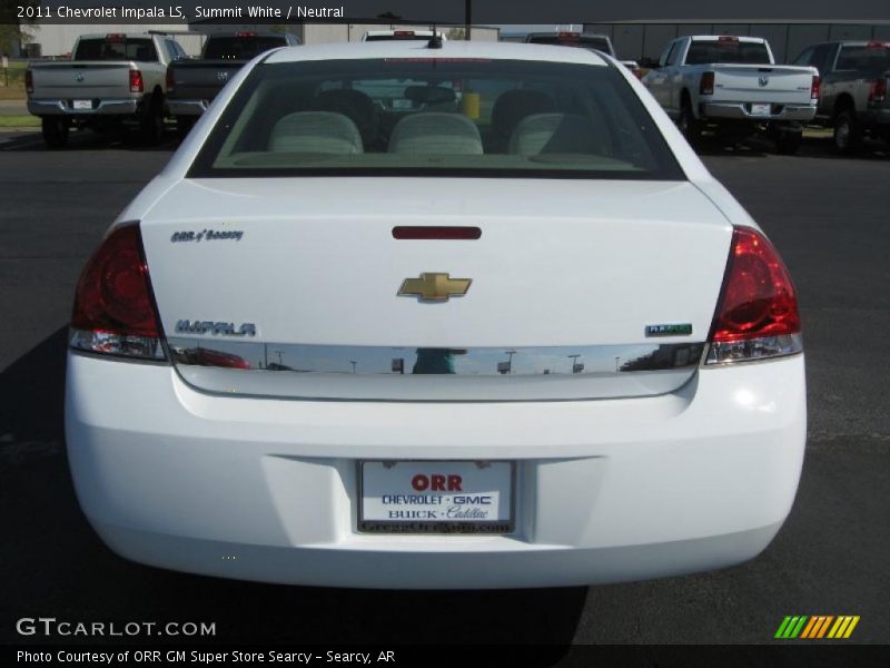Summit White / Neutral 2011 Chevrolet Impala LS