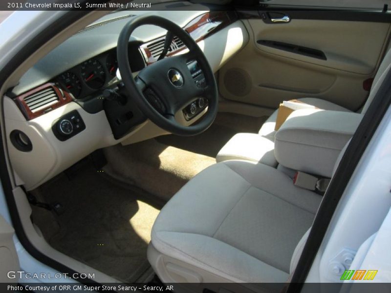 Summit White / Neutral 2011 Chevrolet Impala LS