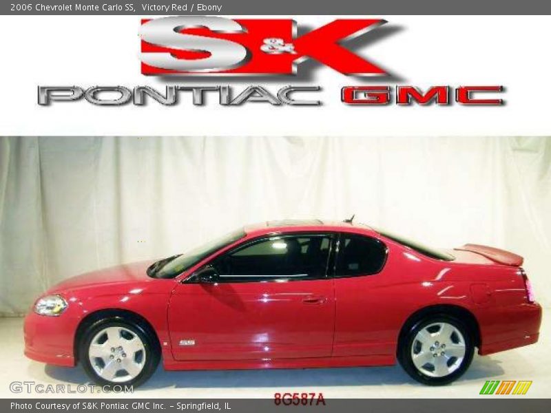 Victory Red / Ebony 2006 Chevrolet Monte Carlo SS