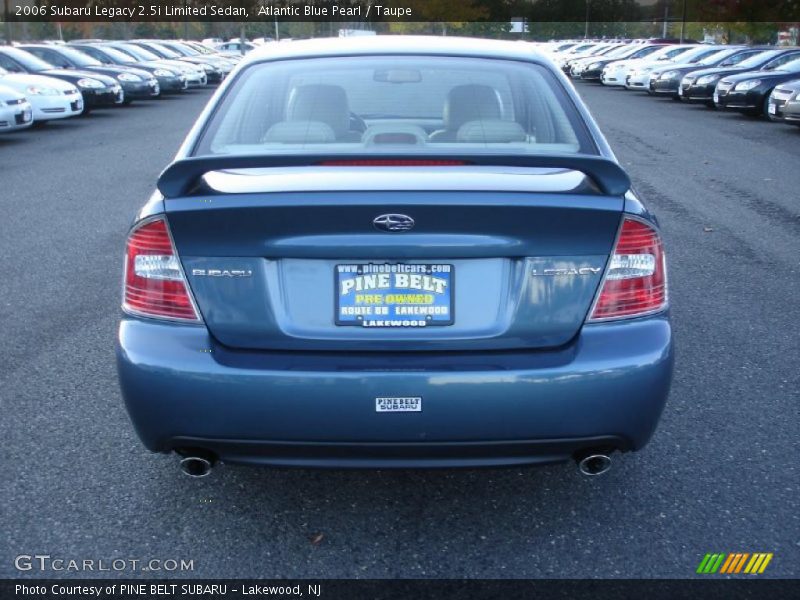 Atlantic Blue Pearl / Taupe 2006 Subaru Legacy 2.5i Limited Sedan