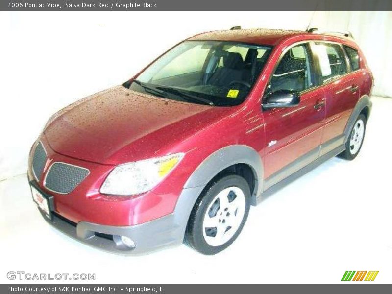 Salsa Dark Red / Graphite Black 2006 Pontiac Vibe