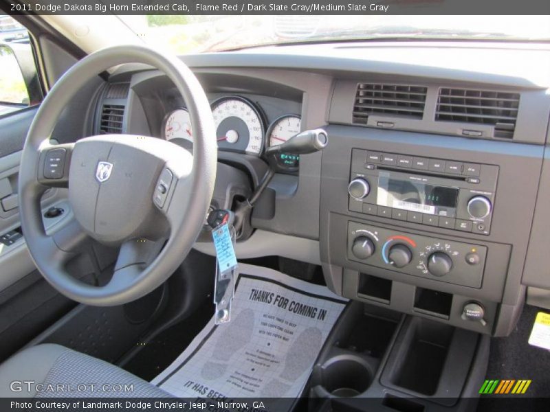  2011 Dakota Big Horn Extended Cab Dark Slate Gray/Medium Slate Gray Interior