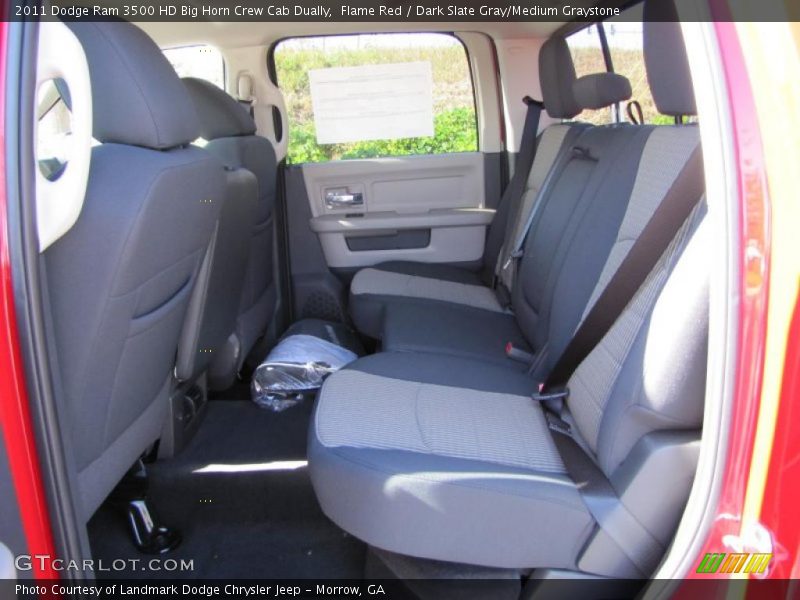 Flame Red / Dark Slate Gray/Medium Graystone 2011 Dodge Ram 3500 HD Big Horn Crew Cab Dually
