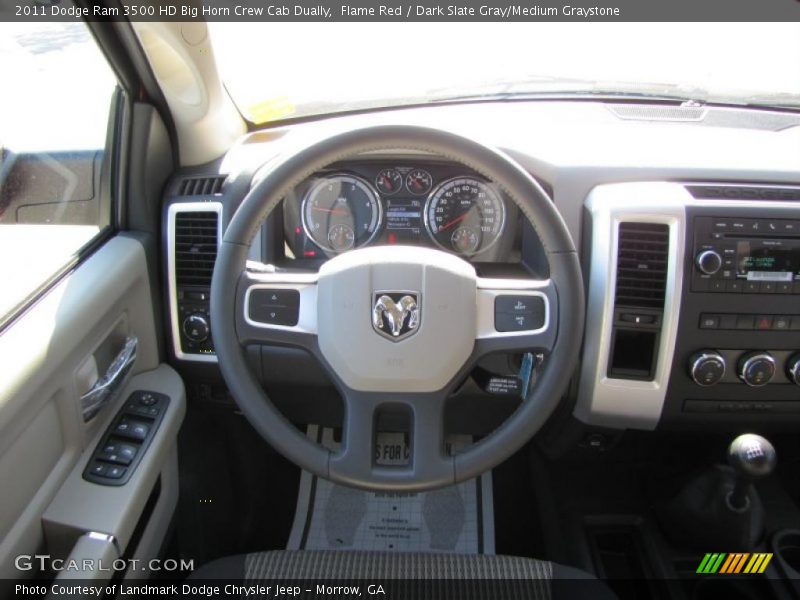  2011 Ram 3500 HD Big Horn Crew Cab Dually Steering Wheel