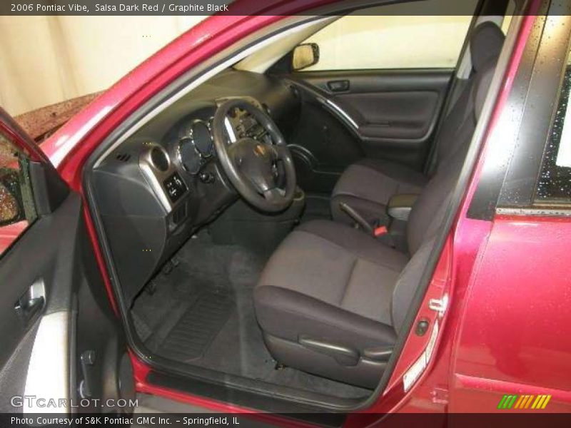 Salsa Dark Red / Graphite Black 2006 Pontiac Vibe