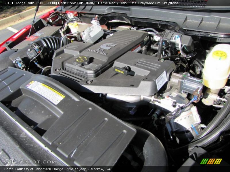  2011 Ram 3500 HD Big Horn Crew Cab Dually Engine - 6.7 Liter OHV 24-Valve Cummins Turbo-Diesel Inline 6 Cylinder