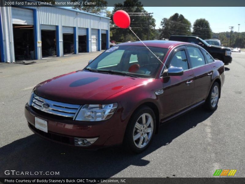 Merlot Metallic / Camel 2008 Ford Taurus Limited