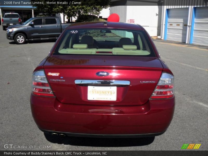 Merlot Metallic / Camel 2008 Ford Taurus Limited