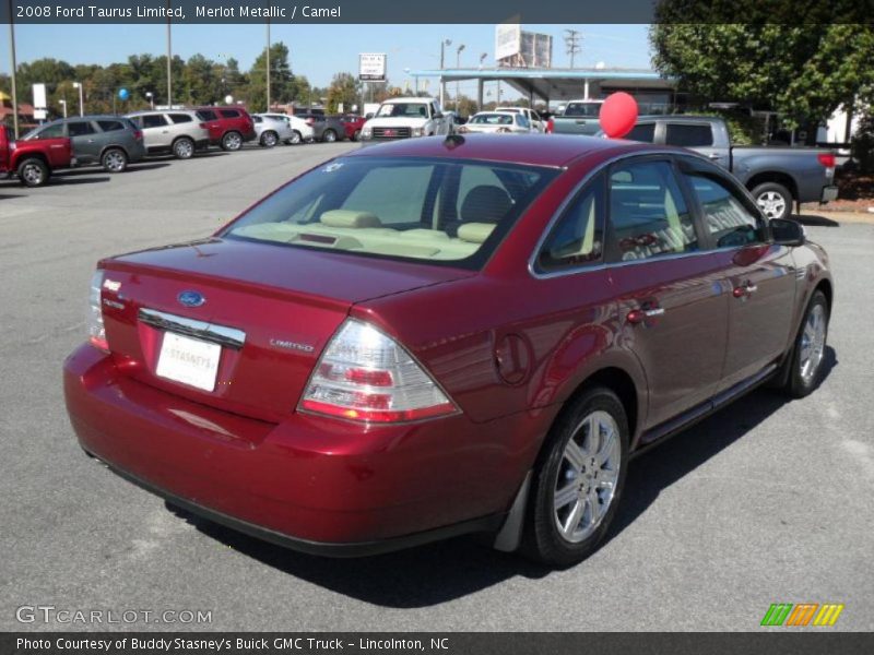 Merlot Metallic / Camel 2008 Ford Taurus Limited