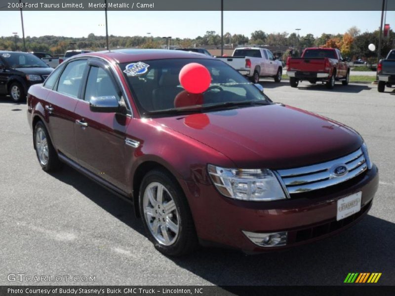 Merlot Metallic / Camel 2008 Ford Taurus Limited