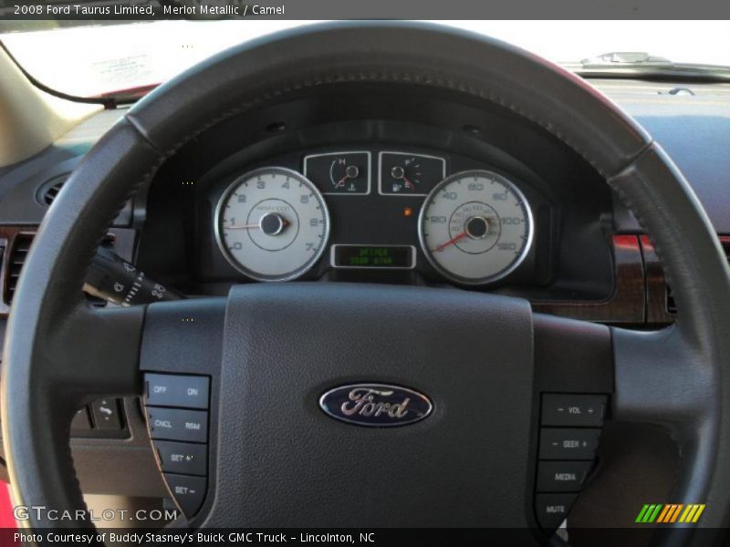 Merlot Metallic / Camel 2008 Ford Taurus Limited