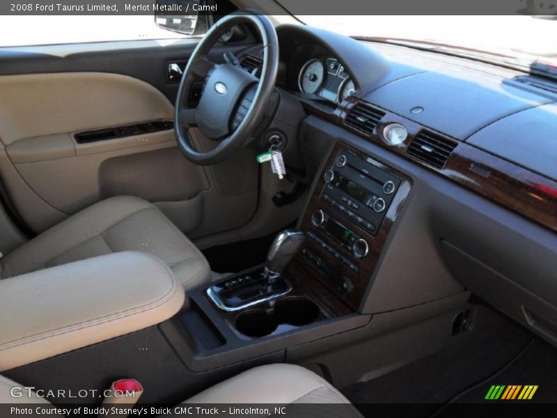 Merlot Metallic / Camel 2008 Ford Taurus Limited