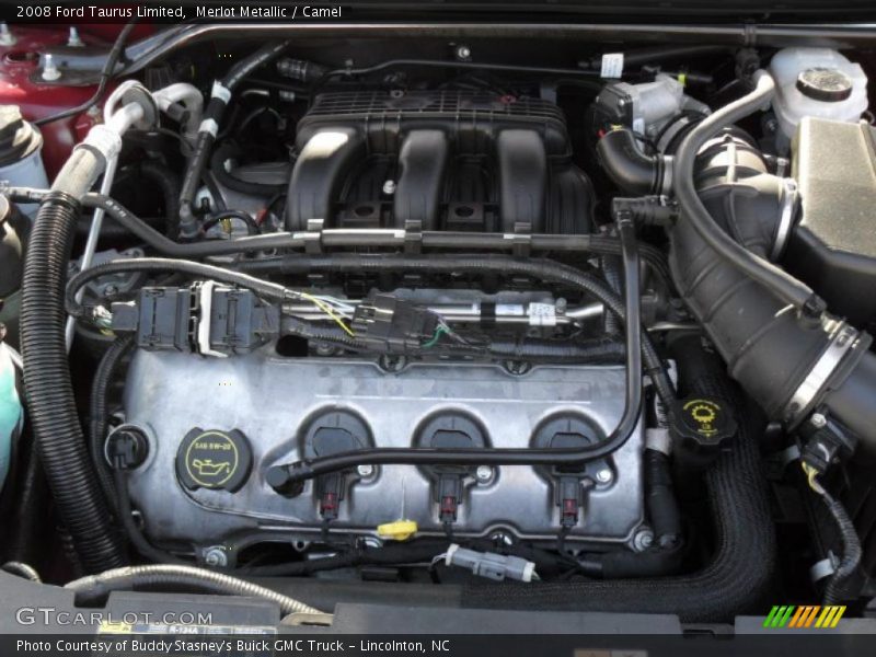 Merlot Metallic / Camel 2008 Ford Taurus Limited