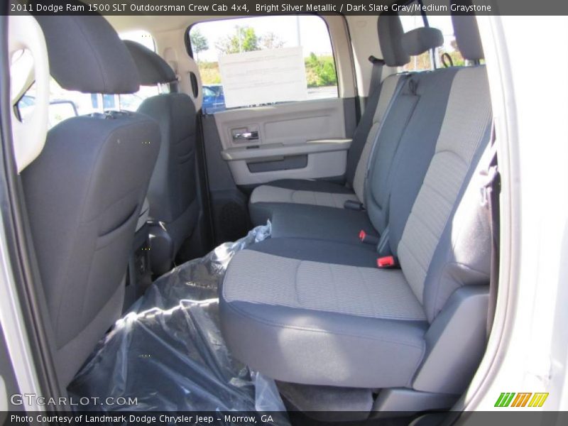Bright Silver Metallic / Dark Slate Gray/Medium Graystone 2011 Dodge Ram 1500 SLT Outdoorsman Crew Cab 4x4