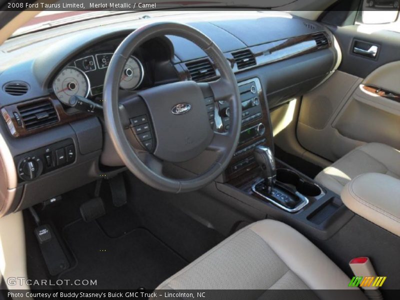 Merlot Metallic / Camel 2008 Ford Taurus Limited