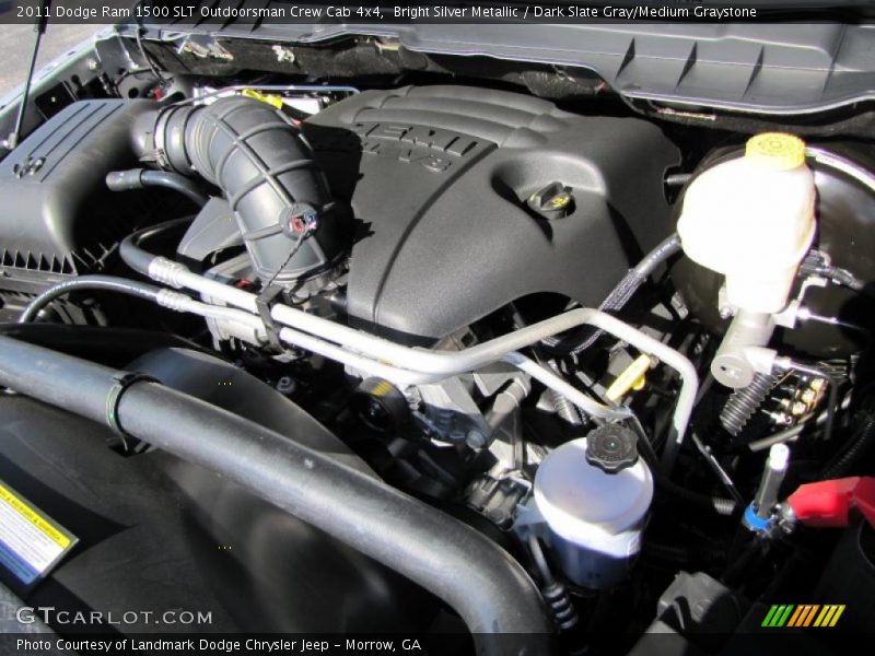 Bright Silver Metallic / Dark Slate Gray/Medium Graystone 2011 Dodge Ram 1500 SLT Outdoorsman Crew Cab 4x4